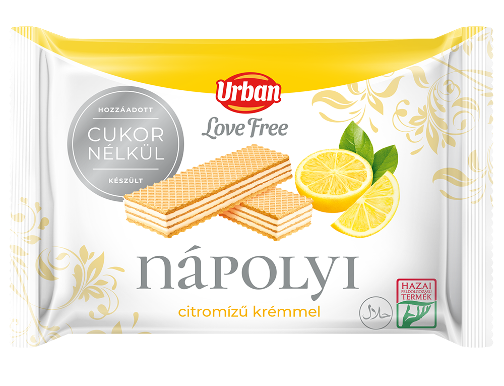 URBAN LOVE FREE citromízű nápolyi 65g